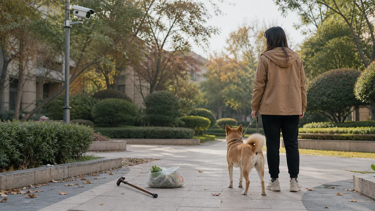 宠物犬在公共区域扑倒老人但没有咬伤，饲养人是否仍需赔偿？